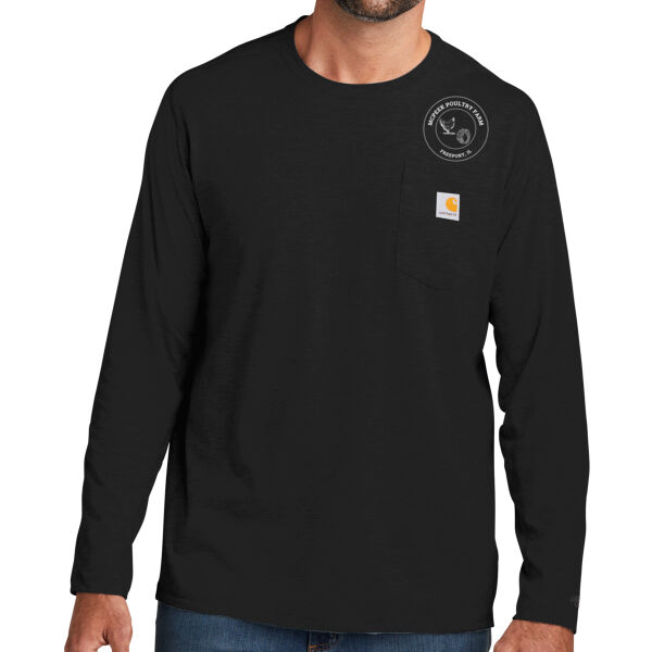 McPeek Poultry Farm - Force ® Long Sleeve Pocket T Shirt Thumbnail